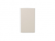 Шкаф верхний торцевой Фьюжн 716*300*306 Cream Silk / Белый