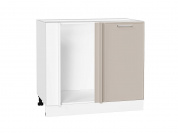 Шкаф нижний угловой Квадро 816*890*481 Кашемир / Белый