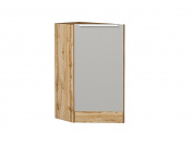 Шкаф нижний торцевой Фьюжн 816*296*554 Silky Light Grey / Дуб Вотан