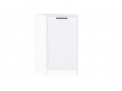 Шкаф нижний торцевой Фрейм 816*296*558 White Silk / Белый