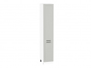 Шкаф пенал с 2-мя дверцами Нео 2336*400*576 Grey Silk / Белый