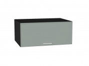 Шкаф верхний горизонтальный глубокий Квадро 358*800*577 Аквамарин / Graphite