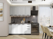 Нео-01 2140*1600*600 Grey Silk/White Silk