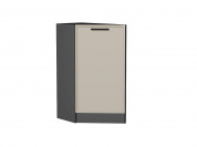 Шкаф нижний торцевой Фрейм 816*296*558 Cream Silk / Graphite