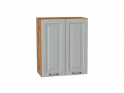 Шкаф верхний с 2-мя дверцами Ницца 716*600*318 Графит / Дуб Вотан