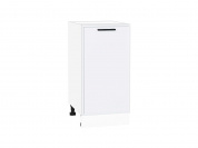 Шкаф нижний с 1-ой дверцей Фрейм 816*400*484 White Silk / Белый