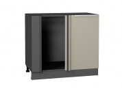 Шкаф нижний угловой Фьюжн 816*890*480 Silky Grey / Graphite