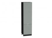 Шкаф пенал с 2-мя дверцами Квадро 2336*600*577 Аквамарин / Graphite