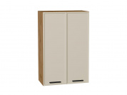 Шкаф верхний с 2-мя дверцами Фрейм 920*600*324 Cream Silk / Дуб Вотан