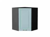 Шкаф верхний угловой Ницца 716*600*600 Голубой / Graphite