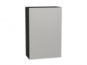 Шкаф верхний с 1-ой дверцей Фьюжн 920*600*320 Silky Light Grey / Graphite