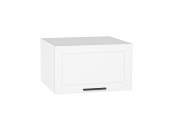 Шкаф верхний горизонтальный глубокий Глетчер 358*600*574 Айленд Силк / Белый