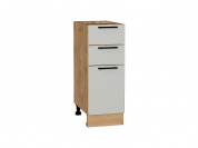 Шкаф нижний с 3-мя ящиками Лайт 816*300*478 Special Grey / Дуб Вотан