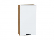 Шкаф верхний с 1-ой дверцей Фрейм 920*500*324 White Silk / Дуб Вотан