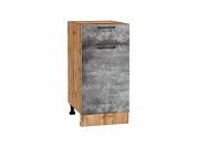 Шкаф нижний с 1-ой дверцей и ящиком Флэт 816*400*478 Temple Stone 2S / Дуб Вотан