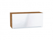 Шкаф верхний горизонтальный Фьюжн 358*800*320 Angel / Дуб Вотан