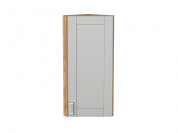 Шкаф верхний торцевой Лофт 920*300*306 Grey Silk / Дуб Вотан