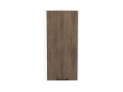 Шкаф верхний торцевой Флэт 920*300*306 Brown Casella Oak 2S / Белый