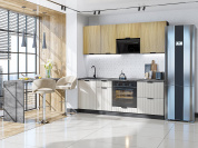 Евро Лайн-02 2140*2000*600 Дуб песочный/Агат