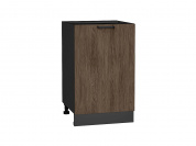 Шкаф нижний с 1-ой дверцей Флэт 816*500*478 Brown Casella Oak 2S / Graphite