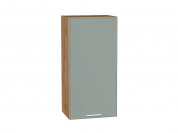 Шкаф верхний с 1-ой дверцей Квадро 920*450*321 Аквамарин / Дуб Вотан