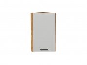 Шкаф верхний торцевой Фрейм 716*300*310 Grey Silk / Дуб Вотан