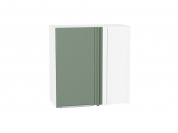 Шкаф верхний прямой угловой Фьюжн 716*700*345 Silky Mint / Белый