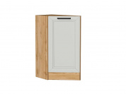 Шкаф нижний торцевой Нео 816*296*554 Grey Silk / Дуб Вотан