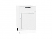 Шкаф нижний с 1-ой дверцей и ящиком Сканди 816*500*480 White Silkwood / Белый