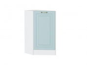 Шкаф нижний торцевой Ницца 816*296*552 Голубой / Белый