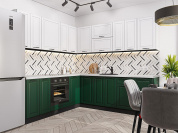 Дублин-02 2140*2200/2400*600 Special White/Special Green