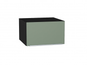 Шкаф верхний горизонтальный глубокий Фьюжн 358*600*576 Silky Mint / Graphite