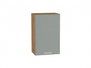 Шкаф верхний с 1-ой дверцей Квадро 716*450*321 Аквамарин / Дуб Вотан