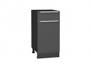 Шкаф нижний с 1-ой дверцей и ящиком Фьюжн 816*400*480 Stormy Silk / Graphite