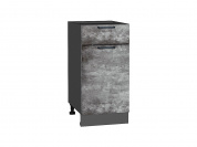 Шкаф нижний с 1-ой дверцей и ящиком Флэт 816*400*478 Temple Stone 2S / Graphite