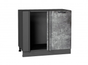 Шкаф нижний угловой Флэт 816*890*478 Temple Stone 2S / Graphite