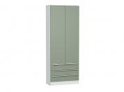 Шкаф двухстворчатый Стиль ШК-803 с ящиками 2110*800*376 Silky Mint