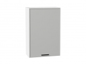 Шкаф верхний с 1-ой дверцей Фрейм 920*600*324 Grey Silk / Белый