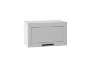 Шкаф верхний горизонтальный Глетчер 358*600*318 Гейнсборо Силк / Белый