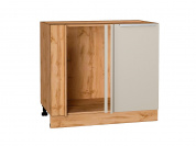 Шкаф нижний угловой Фьюжн 816*890*480 Cream Silk / Дуб Вотан