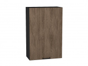 Шкаф верхний с 1-ой дверцей Флэт 920*600*318 Brown Casella Oak 2S / Graphite