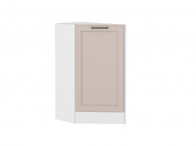 Шкаф нижний торцевой Барселона 816*296*558 Кашемир / Белый