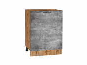 Шкаф нижний с 1-ой дверцей Флэт 816*600*478 Temple Stone 2S / Дуб Вотан