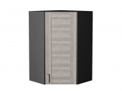 Шкаф верхний угловой Лофт 920*600*600 Cappuccino Veralinga / Graphite