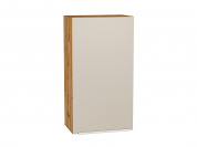 Шкаф верхний с 1-ой дверцей Фьюжн 920*500*320 Cream Silk / Дуб Вотан