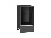 Шкаф нижний под духовку Фьюжн 816*450*476 Stormy Silk / Graphite