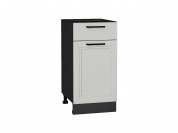 Шкаф нижний с 1-ой дверцей и ящиком Нео 816*400*478 Grey Silk / Graphite