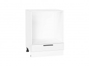 Шкаф нижний под духовку Глетчер 816*600*474 Айленд Силк / Белый