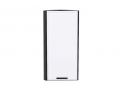 Шкаф верхний торцевой Фрейм 920*300*310 White Silk / Graphite