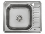 Мойка врезная 584818/0,8 1Ч1К (левая) 180*580*480 Глянец